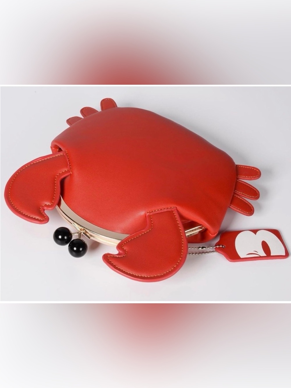 ๐ฆNWT QZUnique Red Crab Novelty Crossbody Bag Handbag Purse ๐ฆ - Picture 9 of 10